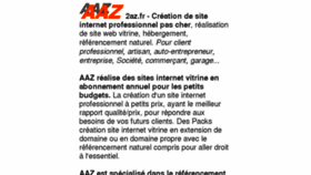 What 2az.fr website looked like in 2017 (7 years ago)