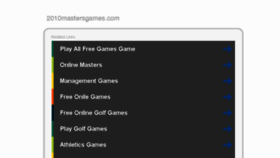 What 2010mastersgames.com website looked like in 2017 (7 years ago)