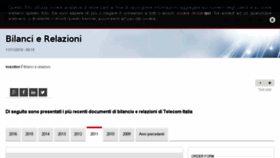 What 2011annualreport.telecomitalia.com website looked like in 2017 (7 years ago)