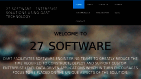 What 27software.com website looked like in 2017 (6 years ago)