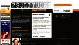 What 2solitudes.com website looked like in 2017 (6 years ago)
