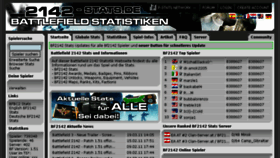 What 2142-stats.de website looked like in 2017 (6 years ago)