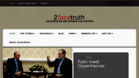 What 2facetruth.com website looked like in 2017 (6 years ago)