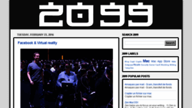 What 2099.fr website looked like in 2017 (6 years ago)