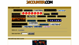 What 24counter.com website looked like in 2017 (6 years ago)