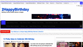What 2happybirthday.com website looked like in 2017 (6 years ago)