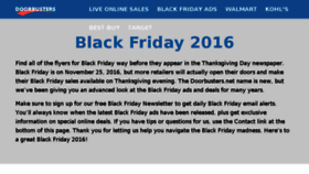 What 2012blackfridayads.com website looked like in 2017 (6 years ago)