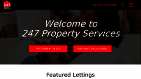What 247propertyservices.co.uk website looked like in 2017 (6 years ago)