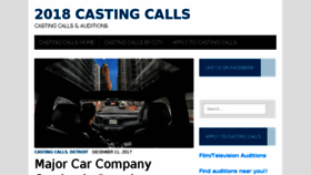 What 2017castingcalls.com website looked like in 2017 (6 years ago)