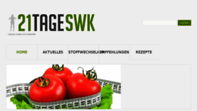 What 21tageswk.de website looked like in 2018 (6 years ago)