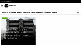What 24venezuela.com website looked like in 2018 (6 years ago)