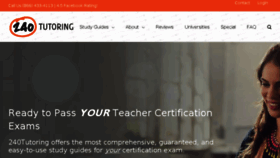 What 240tutoring.com website looked like in 2018 (6 years ago)