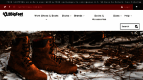 What 2bigfeet.com website looked like in 2018 (7 years ago)