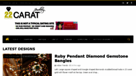 What 22caratjewellery.com website looked like in 2018 (6 years ago)