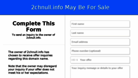 What 2chnull.info website looked like in 2018 (6 years ago)