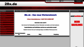 What 28x.de website looked like in 2018 (6 years ago)