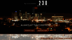 What 230westalabama.com website looked like in 2018 (6 years ago)