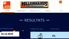 What 24millionnaires.ch website looked like in 2018 (6 years ago)