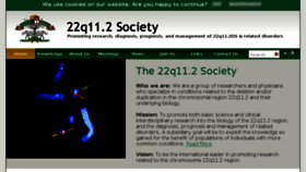 What 22qsociety.org website looked like in 2018 (6 years ago)