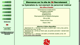 What 2mrecrutement.com website looked like in 2018 (6 years ago)