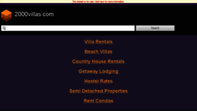 What 2000villas.com website looked like in 2018 (5 years ago)