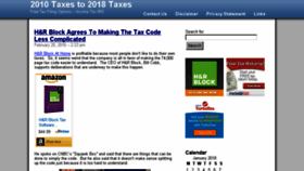 What 2010taxes.org website looked like in 2018 (6 years ago)
