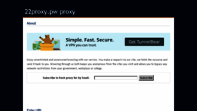 What 22proxy.pw website looked like in 2018 (5 years ago)