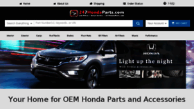What 247hondaparts.com website looked like in 2018 (6 years ago)