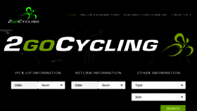 What 2gocycling.com website looked like in 2018 (5 years ago)