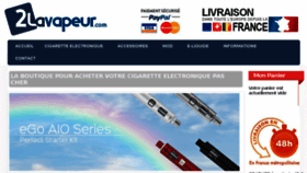 What 2lavapeur.com website looked like in 2018 (6 years ago)