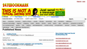 What 247ebookmark.com website looked like in 2018 (5 years ago)