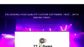 What 27software.com website looked like in 2018 (5 years ago)