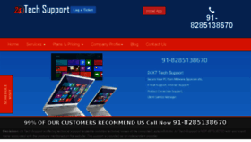 What 24techsupport.in website looked like in 2018 (5 years ago)