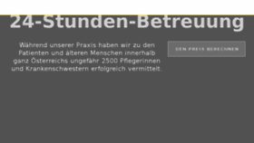 What 24stundenpflegeat.at website looked like in 2018 (5 years ago)