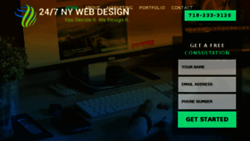 What 247nywebdesign.com website looked like in 2018 (5 years ago)