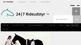 What 24-7rideudstyr.dk website looked like in 2018 (8 years ago)