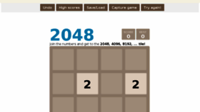 What 2048tile.co website looked like in 2018 (5 years ago)