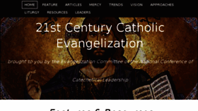 What 21stcenturycatholicevangelization.org website looked like in 2018 (5 years ago)
