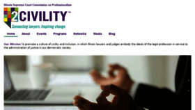 What 2civility.org website looked like in 2018 (5 years ago)