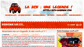 What 2cv-legende.com website looked like in 2018 (5 years ago)