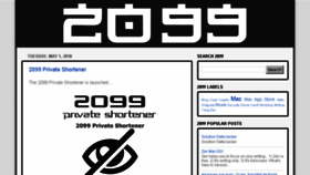 What 2099.fr website looked like in 2018 (5 years ago)