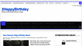 What 2happybirthday.com website looked like in 2018 (5 years ago)
