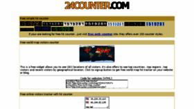 What 24counter.com website looked like in 2018 (5 years ago)