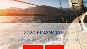 What 2020financial.co.uk website looked like in 2018 (5 years ago)