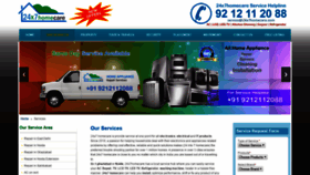 What 24x7homecare.com website looked like in 2018 (5 years ago)