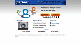 What 2peer.com website looked like in 2018 (5 years ago)