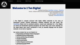 What 2ton.com.au website looked like in 2018 (6 years ago)
