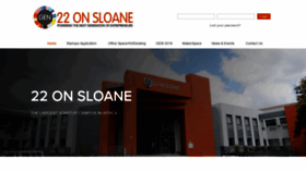 What 22onsloane.co website looked like in 2018 (5 years ago)