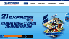 What 21express.co.id website looked like in 2019 (5 years ago)