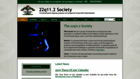 What 22qsociety.org website looked like in 2019 (5 years ago)